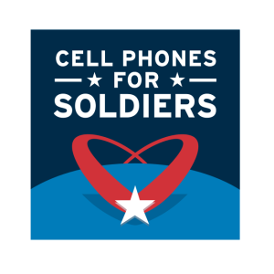 cell phones for soldiers logo vector