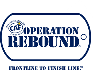 challenged athletes foundation caf operation rebound logo vector