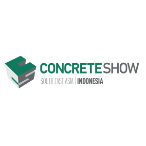 concrete show south east asia indonesia logo vector