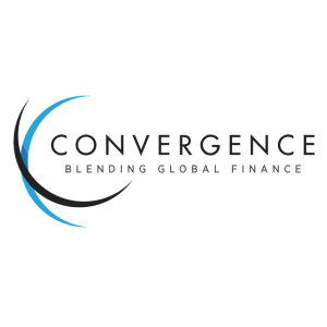convergence blending global finance logo vector
