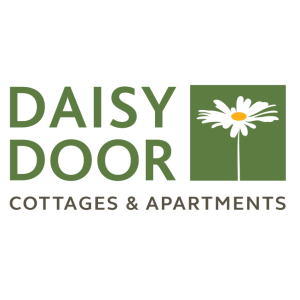 daisy door cottages and apartments logo vector