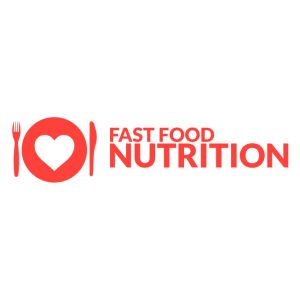 fast food nutrition logo vector