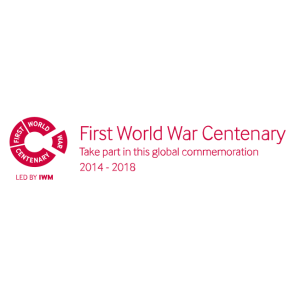 first world war centenary vector logo