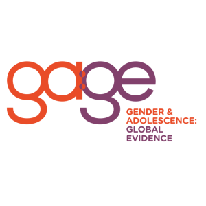 gender and adolescence global evidence gage logo vector