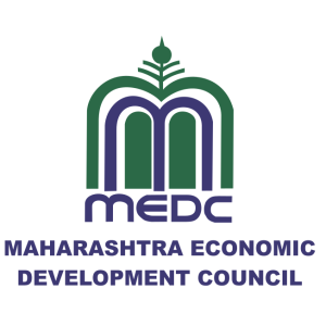 maharashtra economic development council medc logo vector