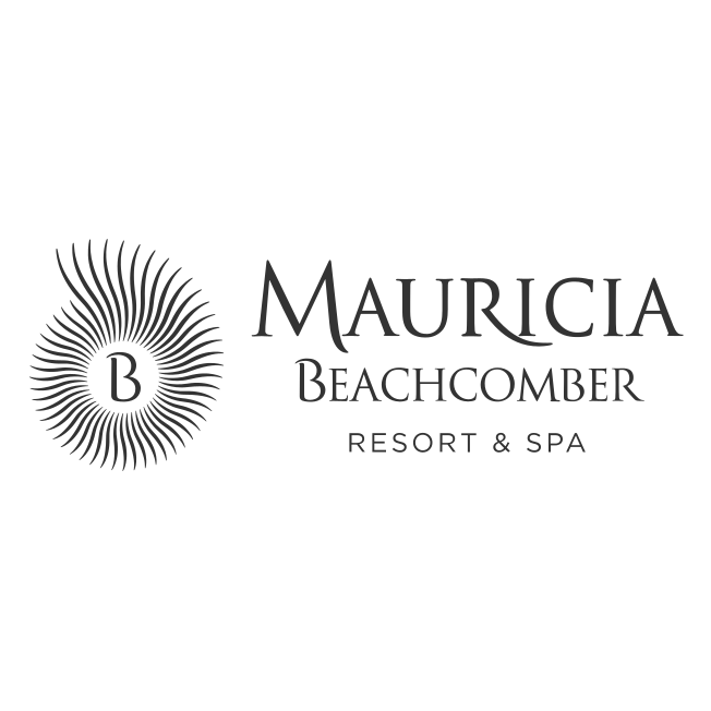 mauricia beachcomber resort and spa logo vector