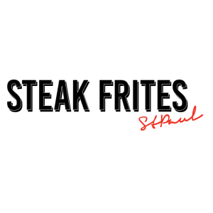 steak frites st paul logo vector