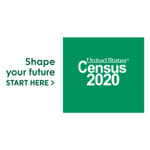 united states 2020 census logo vector