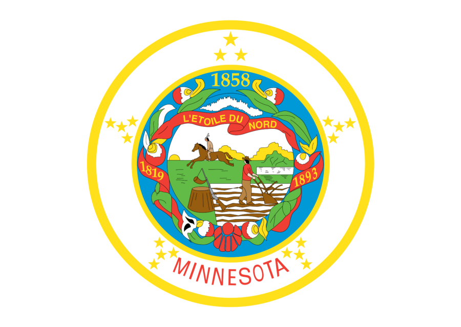 A former state seal of Minnesota