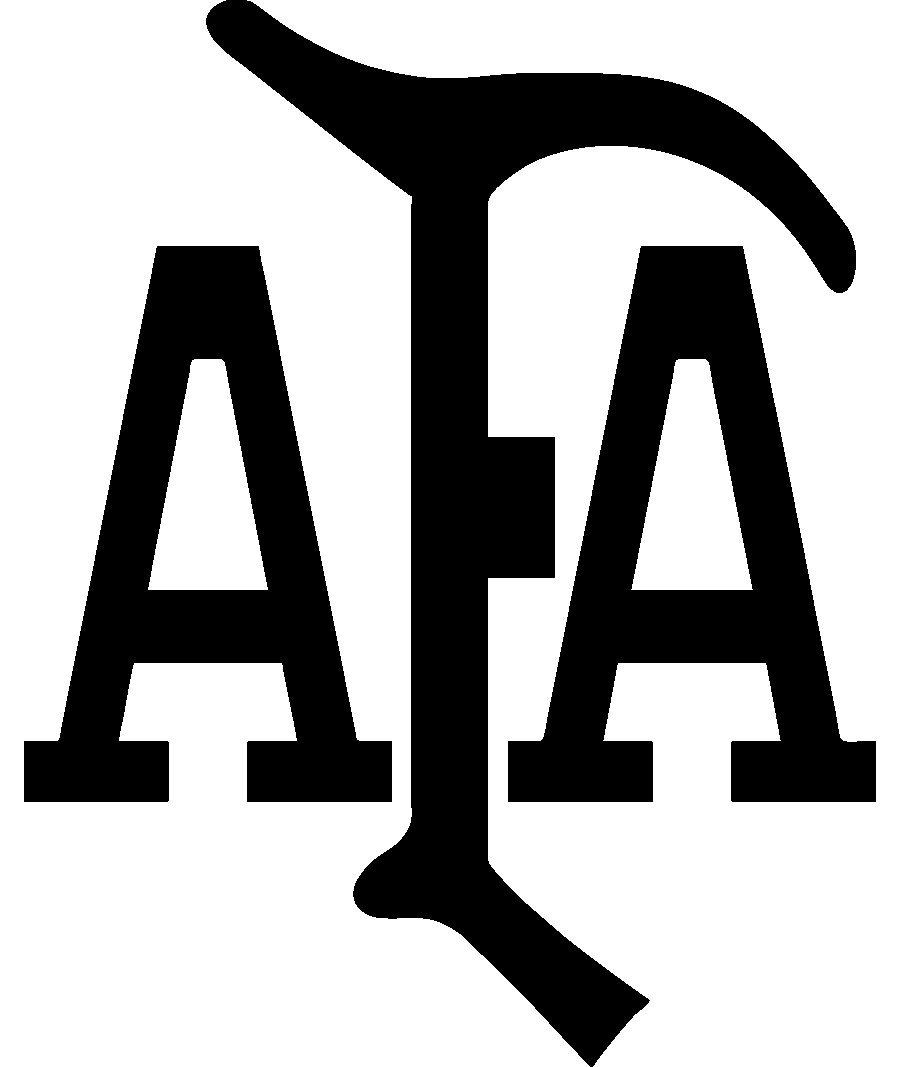 AFA logo - Argentina (light blue, white & gold)