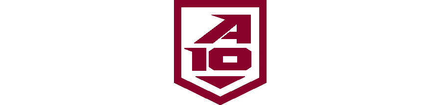 Atlantic 10 Conference Shield in Fordham Red