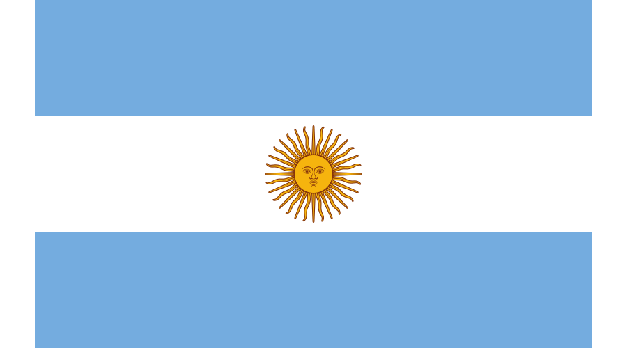 Premium Vector | Love argentina flag background vector illustration logo  design