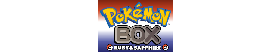 Pokemon Box Ruby Sapphire