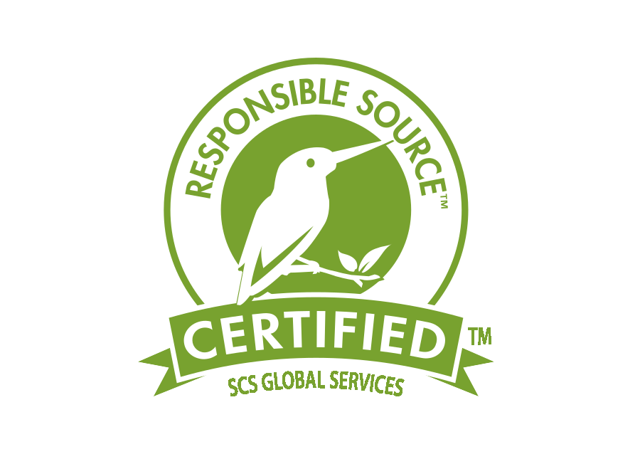 Responsible Source Certified by SCS Global Services