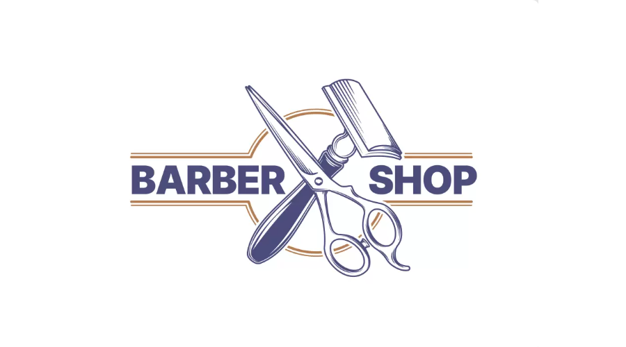 Barber Shop logo, Comb Polka Barbershop Logo, decorative beard and comb  barber shop, label, text png | PNGEgg