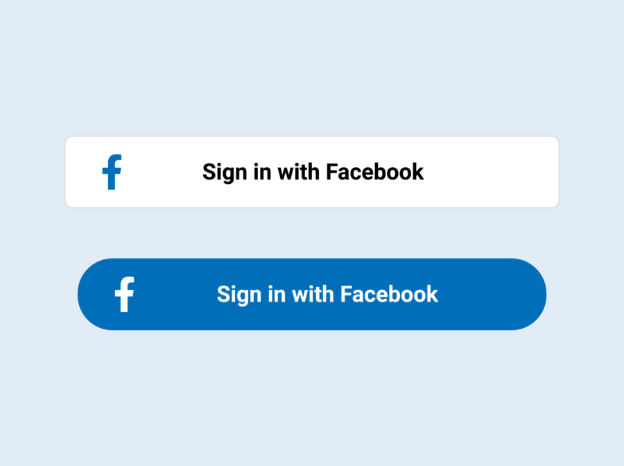 Sign In With Facebook Button