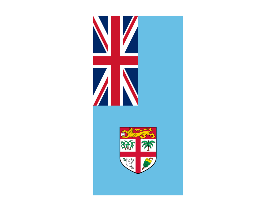 Vertical Flag Of Fiji