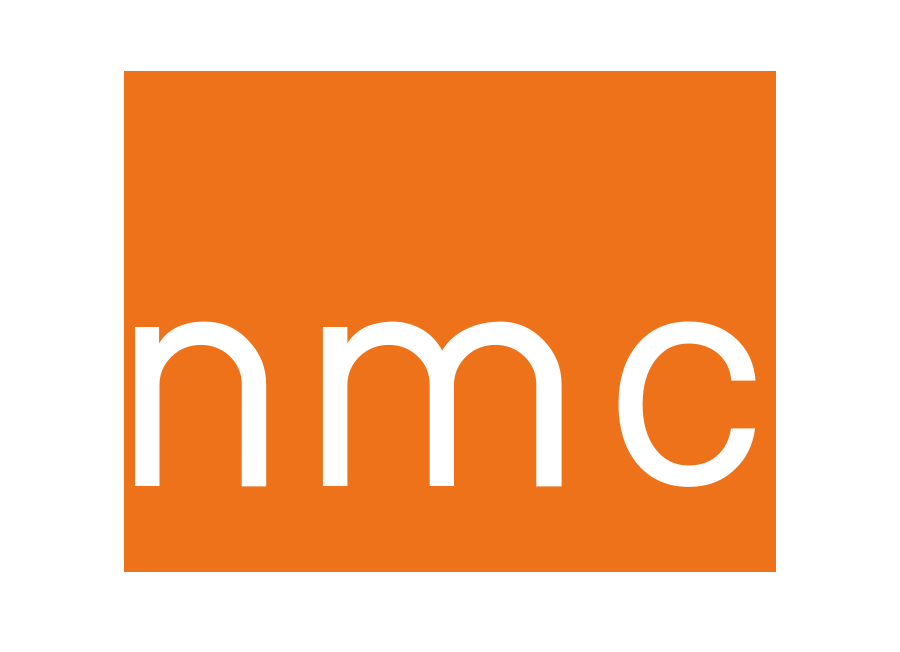Nmc logo letter design Royalty Free Vector Image