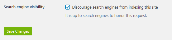 Discourage Search Engines from Indexing SIte