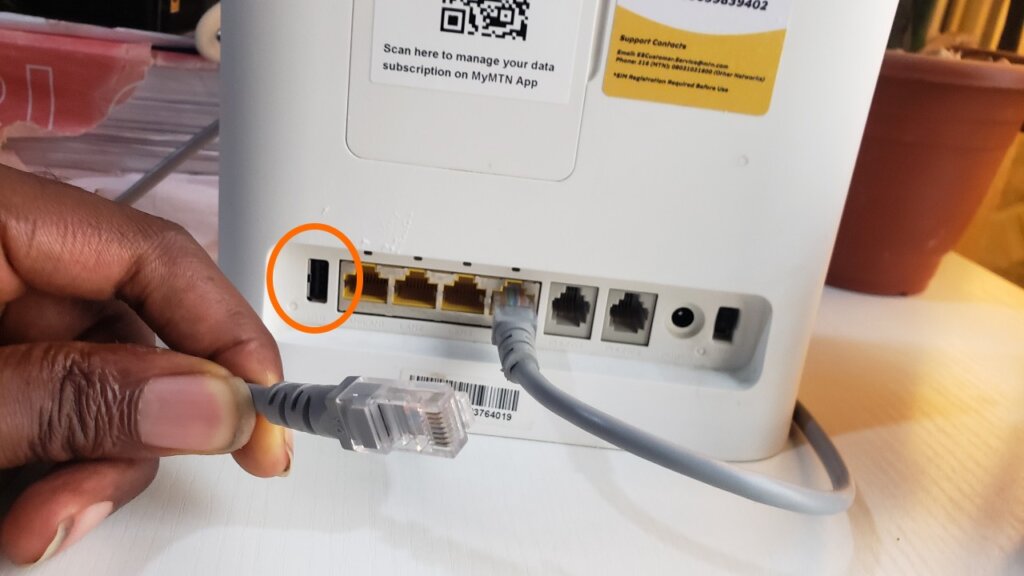 A USB Port in a Router
