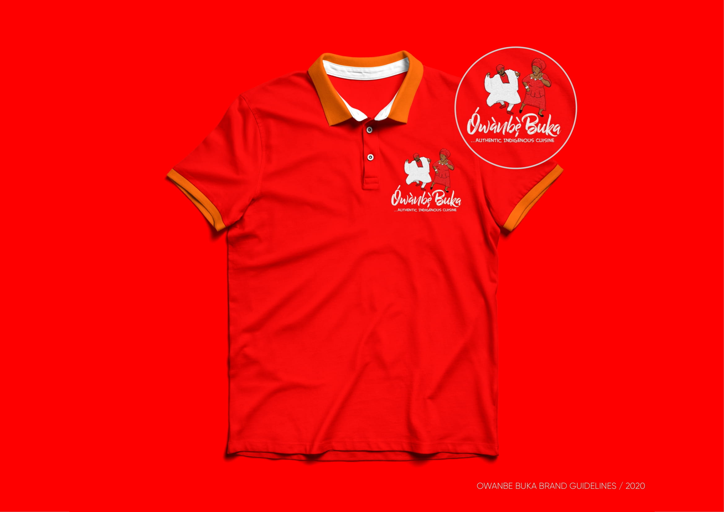 Brand Red Shirt Mockup