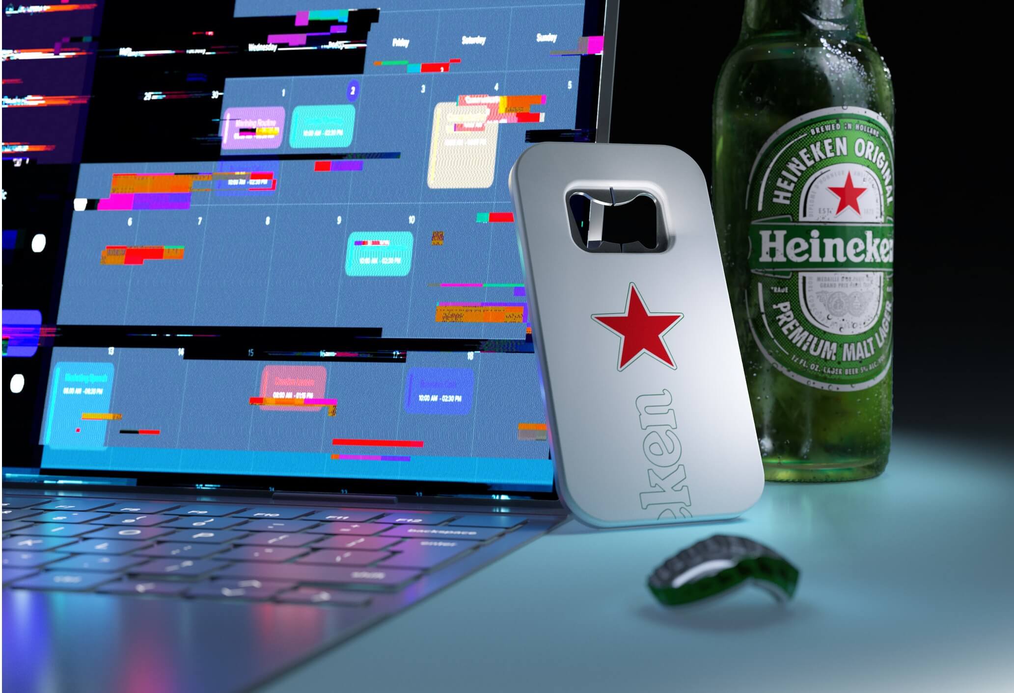 The Closer The Heineken® Bottle Opener That Shuts Down Work Apps
