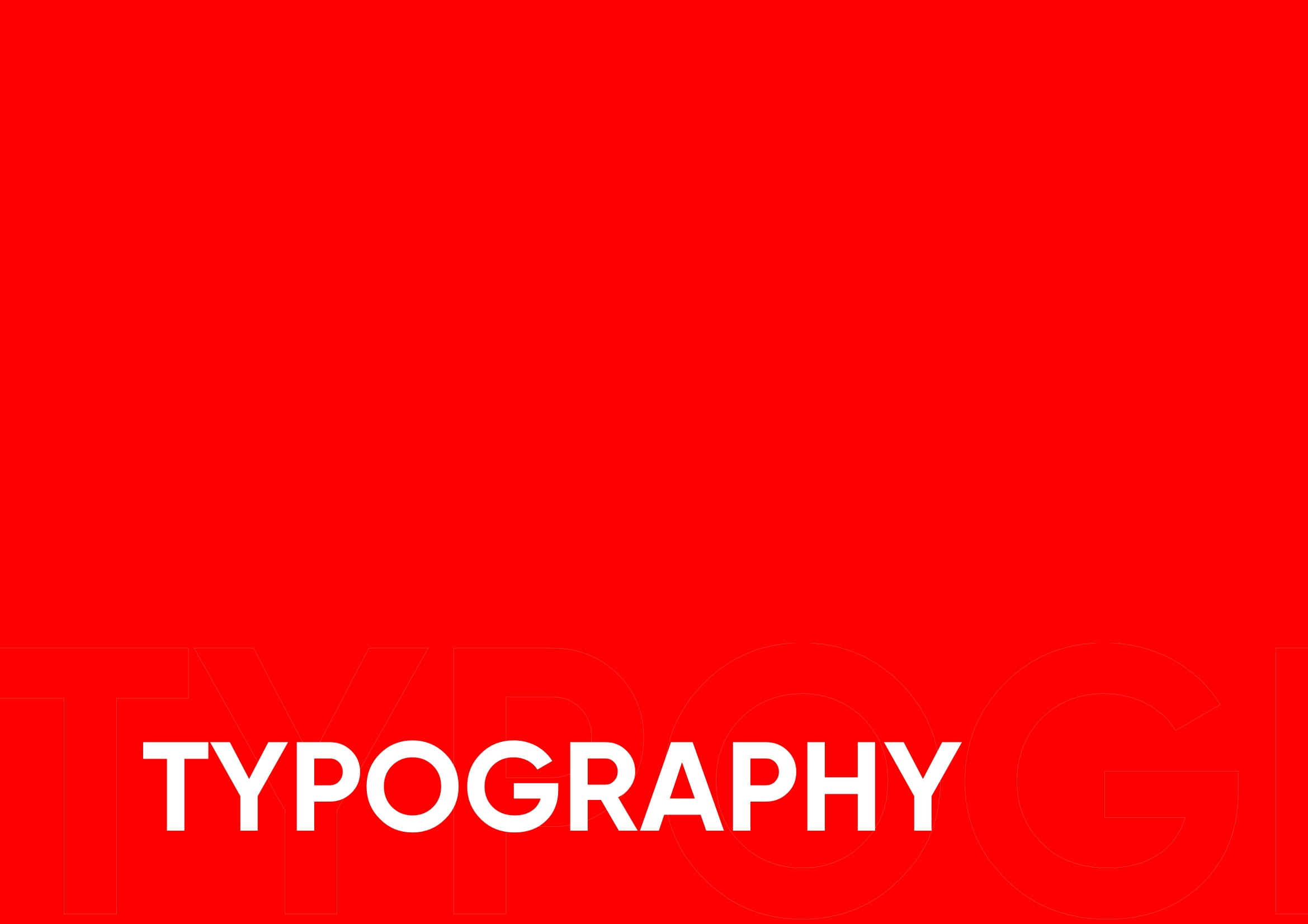 Typography cover